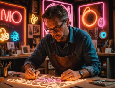 Guide complet pour concevoir un néon personnalisé étape par étape