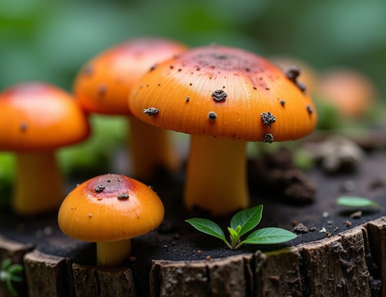 Champignon orange sur bois mort : comment le reconnaître et son importance pour l&rsquo;écosystème