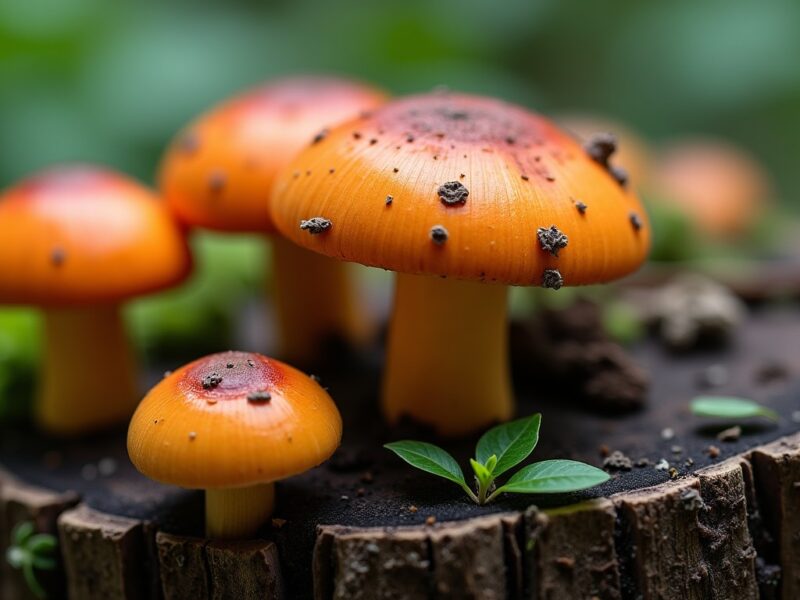 Champignon orange sur bois mort : comment le reconnaître et son importance pour l&rsquo;écosystème