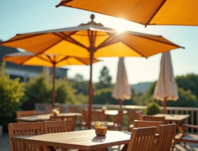 Parasol géant pour terrasse : Les clés pour choisir l&rsquo;ombre idéale avec style et efficacité