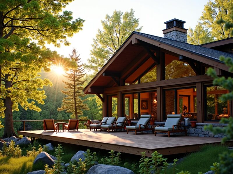 Long Trail House à Stratton : une escapade entre confort moderne et nature authentique