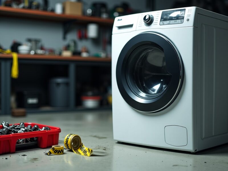 Est-il sans danger d&rsquo;installer une machine à laver en position horizontale ?