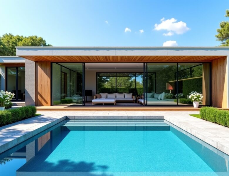 Optimisez votre espace extérieur en intégrant un pool house à votre maison