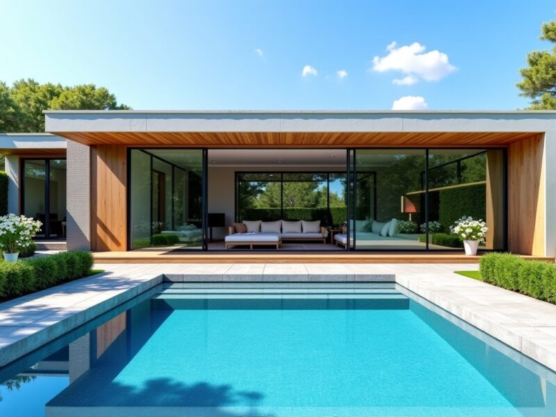 Optimisez votre espace extérieur en intégrant un pool house à votre maison